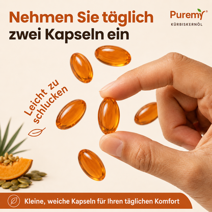 KÜRBISKERNÖL mit Sägepalme - Weniger Haarausfall und eine Verbesserung der Blasengesundheit innerhalb von drei Wochen